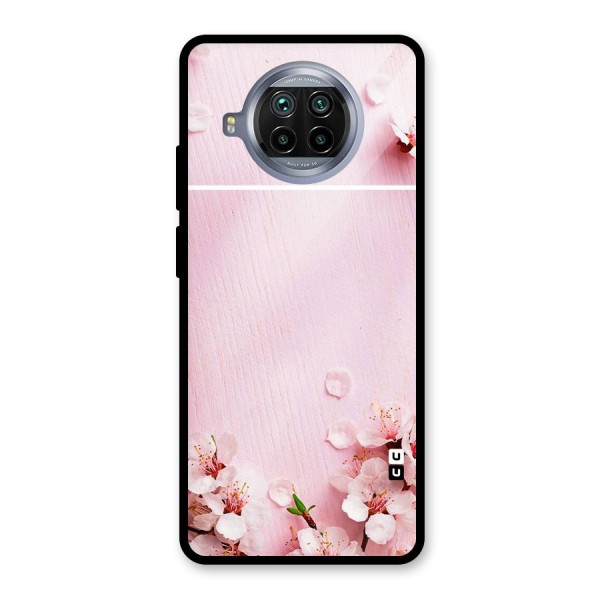 Blossom Frame Pink Glass Back Case for Mi 10i