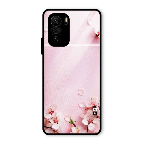 Blossom Frame Pink Glass Back Case for Mi 11x