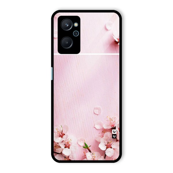 Blossom Frame Pink Glass Back Case for Realme 9i