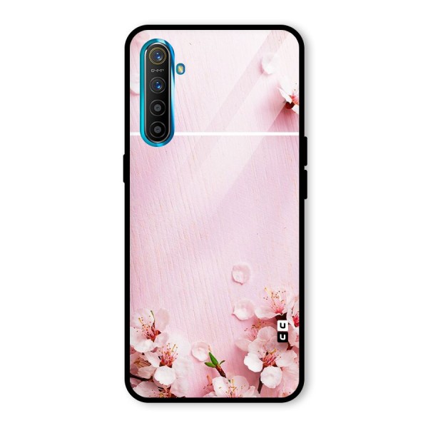 Blossom Frame Pink Glass Back Case for Realme XT