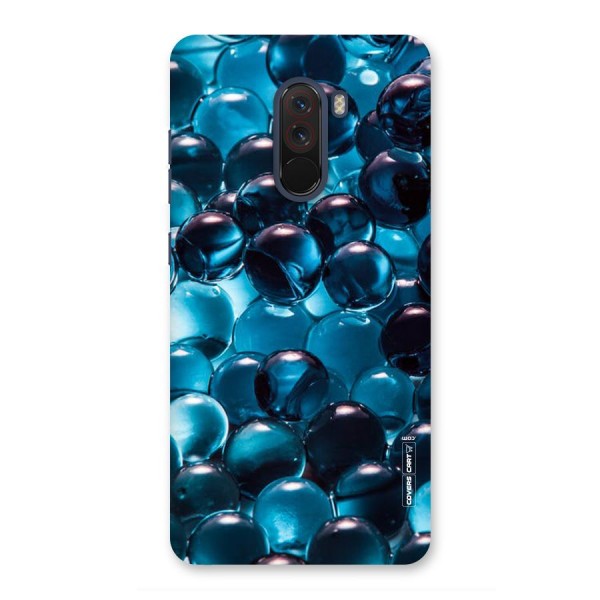 Blue Abstract Balls Back Case for Poco F1