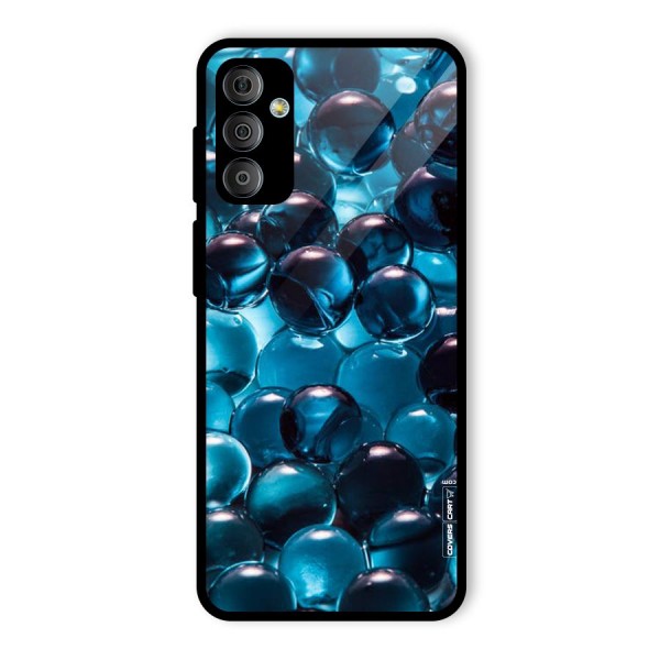 Blue Abstract Balls Glass Back Case for Galaxy F23