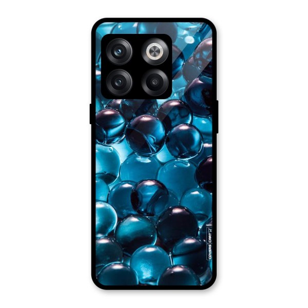 Blue Abstract Balls Glass Back Case for OnePlus 10T