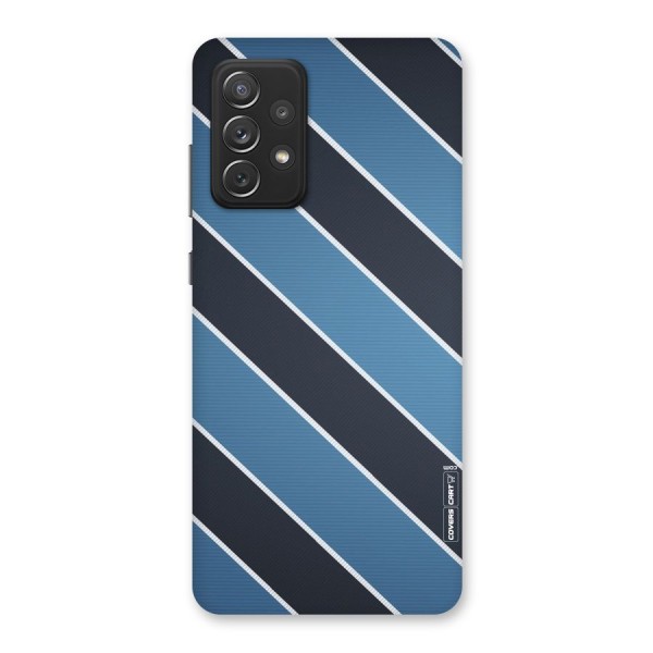 Blue Black Stripes Back Case for Galaxy A72