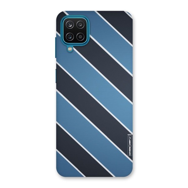 Blue Black Stripes Back Case for Galaxy F12