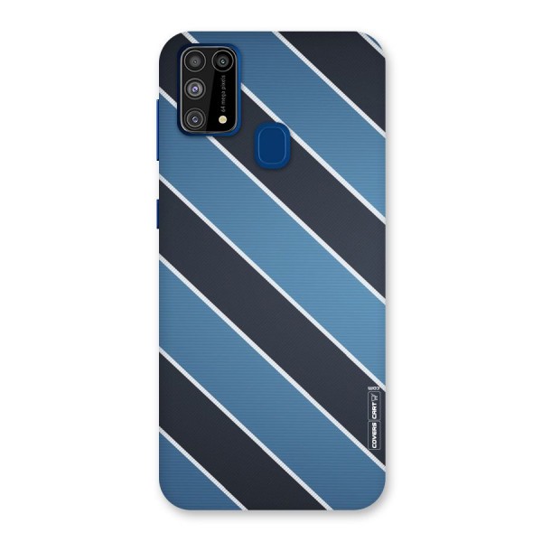 Blue Black Stripes Back Case for Galaxy F41