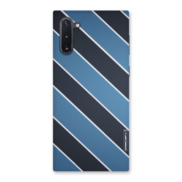 Blue Black Stripes Back Case for Galaxy Note 10