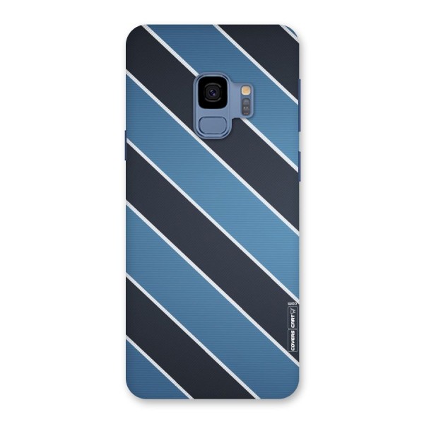 Blue Black Stripes Back Case for Galaxy S9