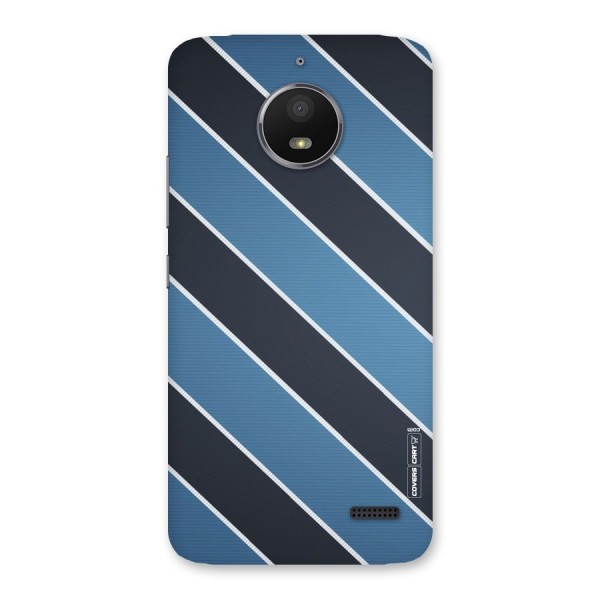 Blue Black Stripes Back Case for Moto E4