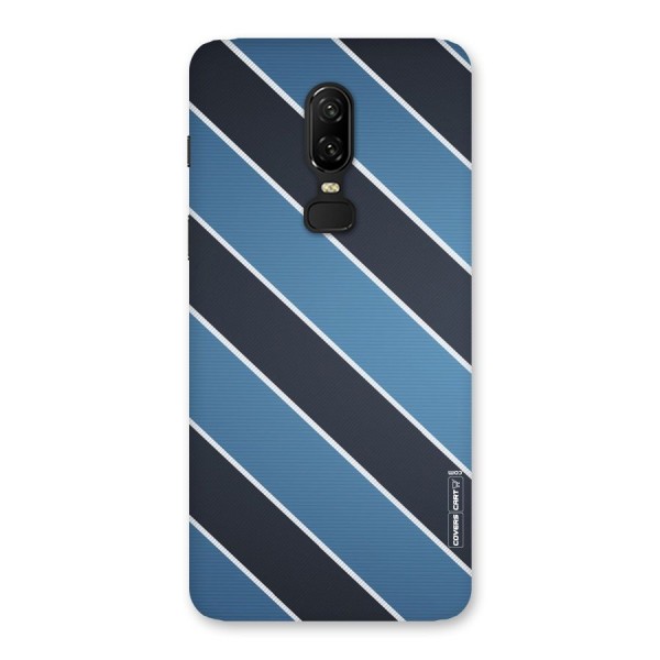 Blue Black Stripes Back Case for OnePlus 6