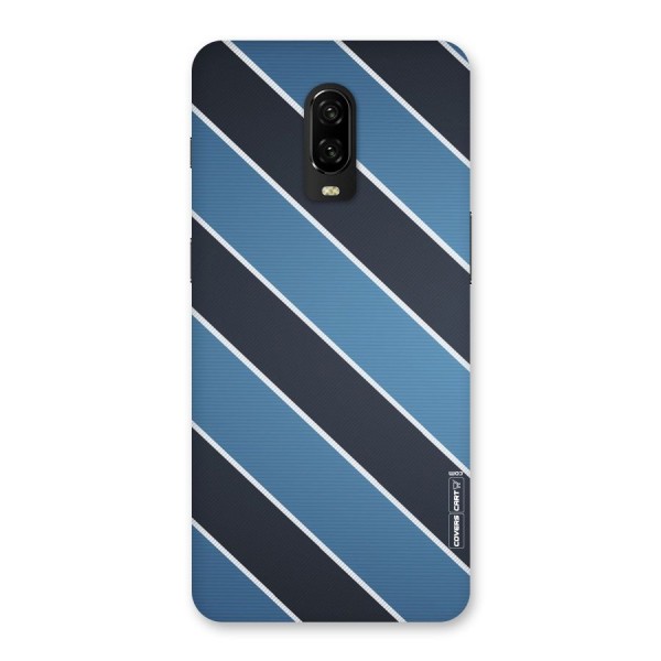 Blue Black Stripes Back Case for OnePlus 6T