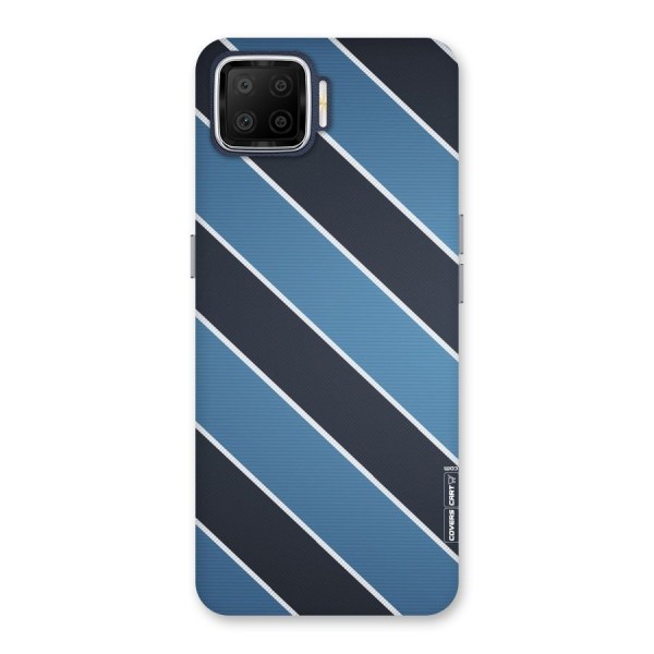 Blue Black Stripes Back Case for Oppo F17