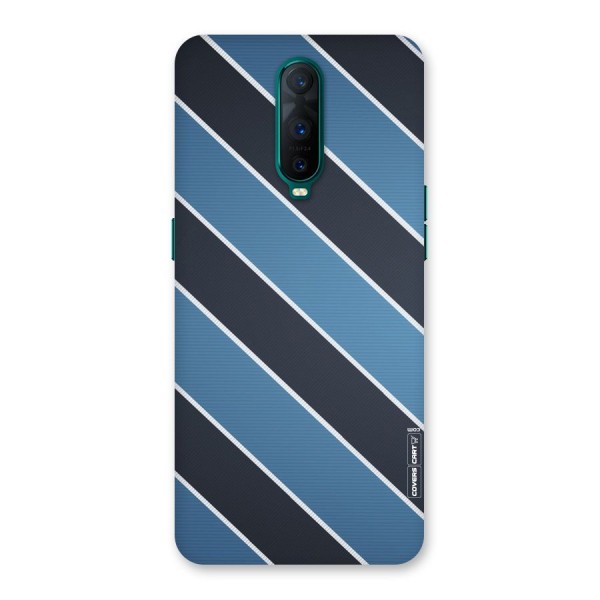 Blue Black Stripes Back Case for Oppo R17 Pro