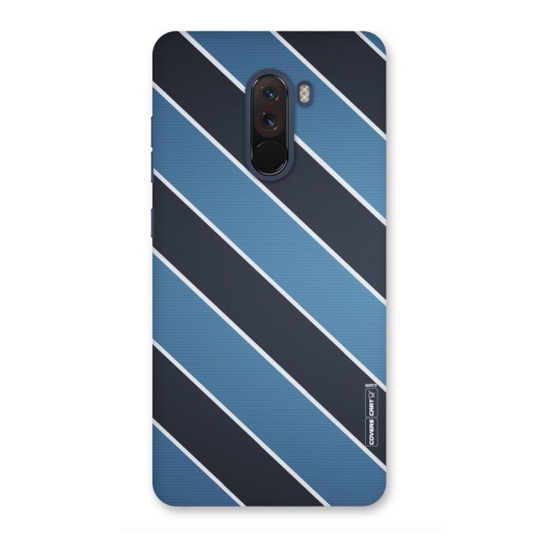 Blue Black Stripes Back Case for Poco F1