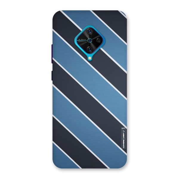 Blue Black Stripes Back Case for Vivo S1 Pro