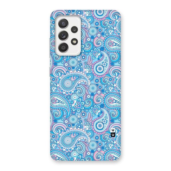 Blue Block Pattern Back Case for Galaxy A52