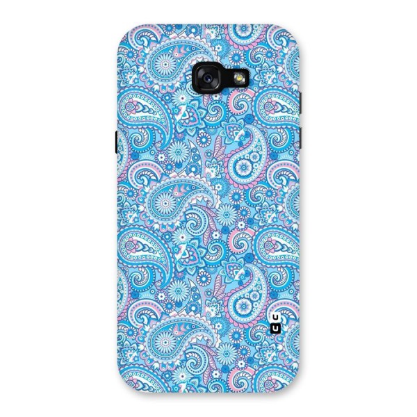 Blue Block Pattern Back Case for Galaxy A7 (2017)