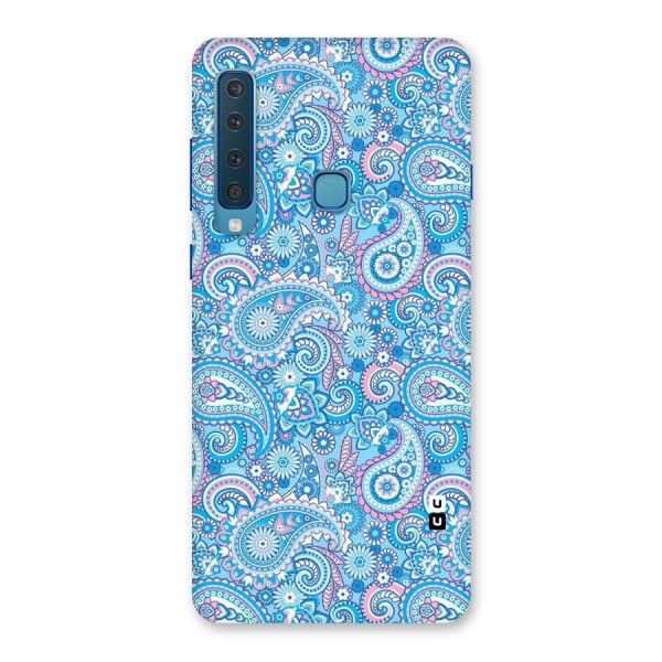 Blue Block Pattern Back Case for Galaxy A9 (2018)