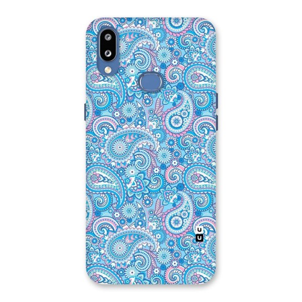 Blue Block Pattern Back Case for Galaxy M01s