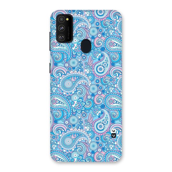 Blue Block Pattern Back Case for Galaxy M21