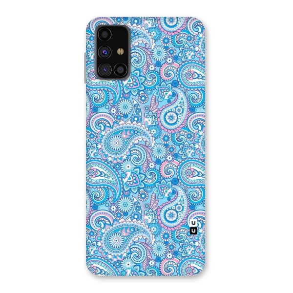 Blue Block Pattern Back Case for Galaxy M31s