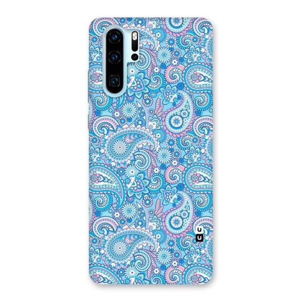 Blue Block Pattern Back Case for Huawei P30 Pro