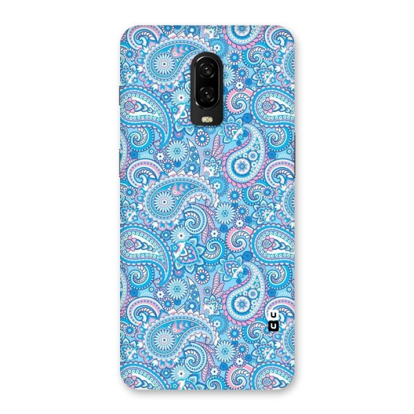 Blue Block Pattern Back Case for OnePlus 6T