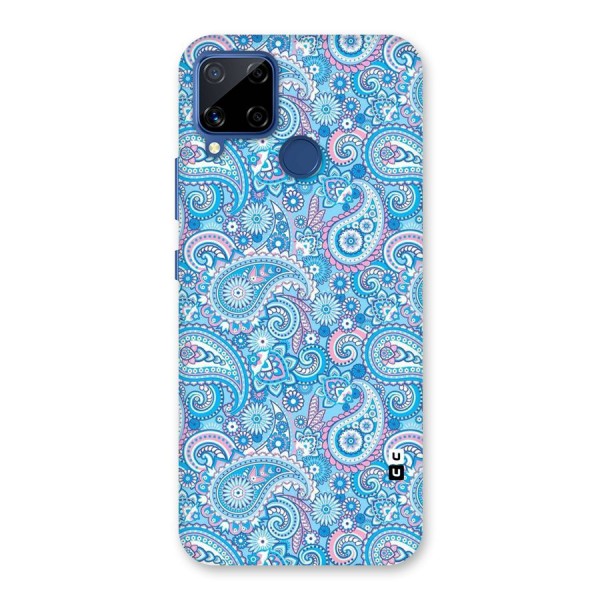 Blue Block Pattern Back Case for Realme C12