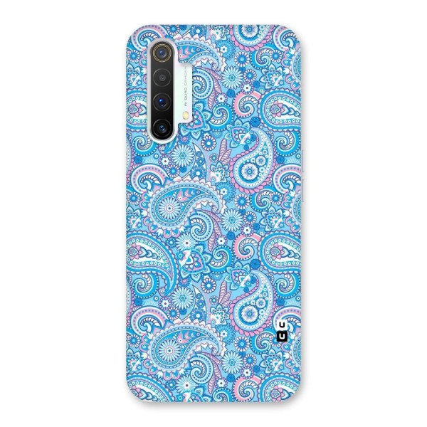 Blue Block Pattern Back Case for Realme X3 SuperZoom