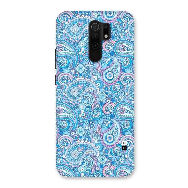 Blue Block Pattern Back Case for Redmi 9 Prime