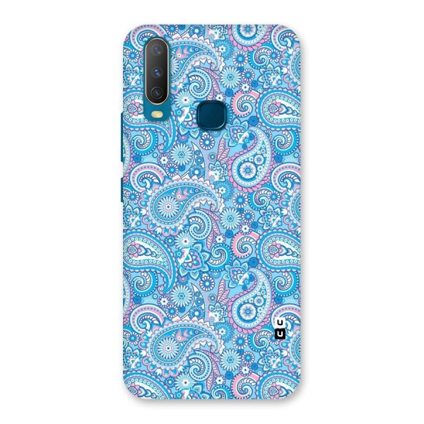 Blue Block Pattern Back Case for Vivo Y15