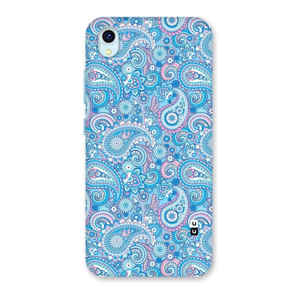 Blue Block Pattern Back Case for Vivo Y1s