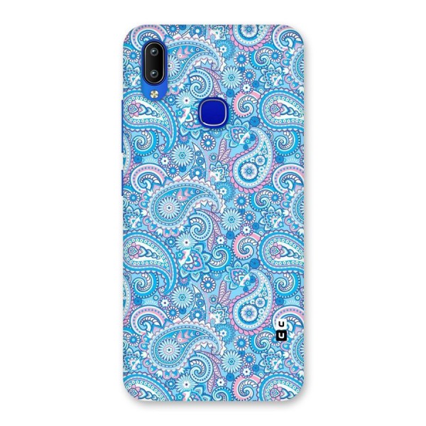 Blue Block Pattern Back Case for Vivo Y91