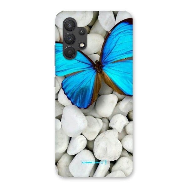 Blue Butterfly Back Case for Galaxy A32