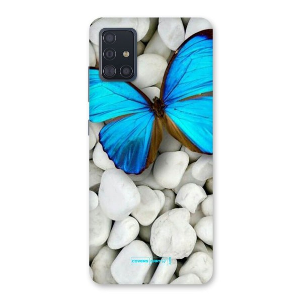 Blue Butterfly Back Case for Galaxy A51