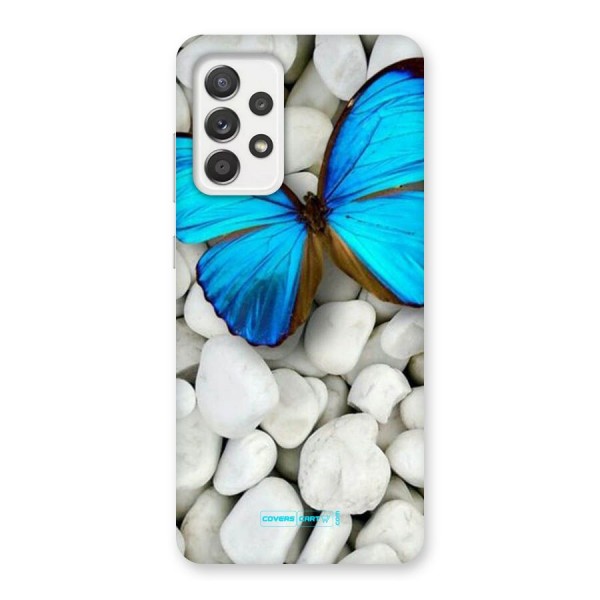 Blue Butterfly Back Case for Galaxy A52