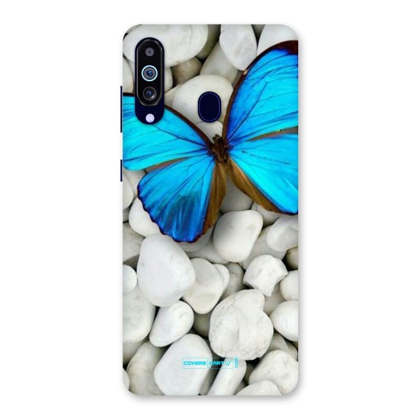 Blue Butterfly Back Case for Galaxy A60