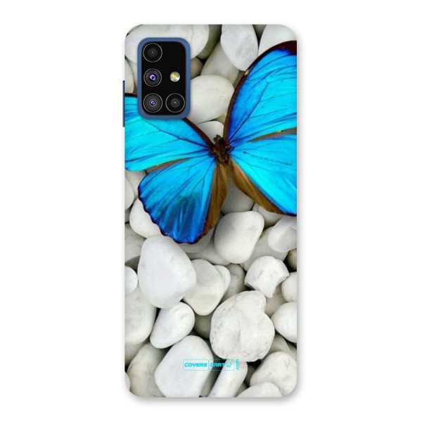 Blue Butterfly Back Case for Galaxy M51