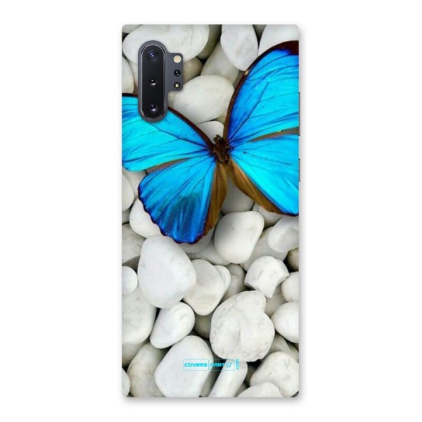 Blue Butterfly Back Case for Galaxy Note 10 Plus