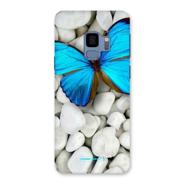 Blue Butterfly Back Case for Galaxy S9