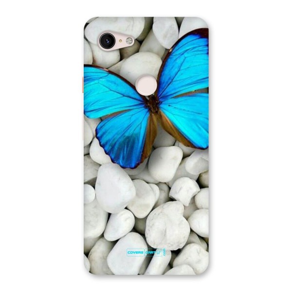 Blue Butterfly Back Case for Google Pixel 3 XL