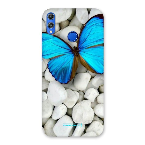 Blue Butterfly Back Case for Honor 8X