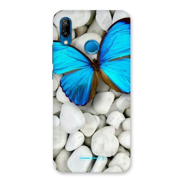 Blue Butterfly Back Case for Huawei P20 Lite