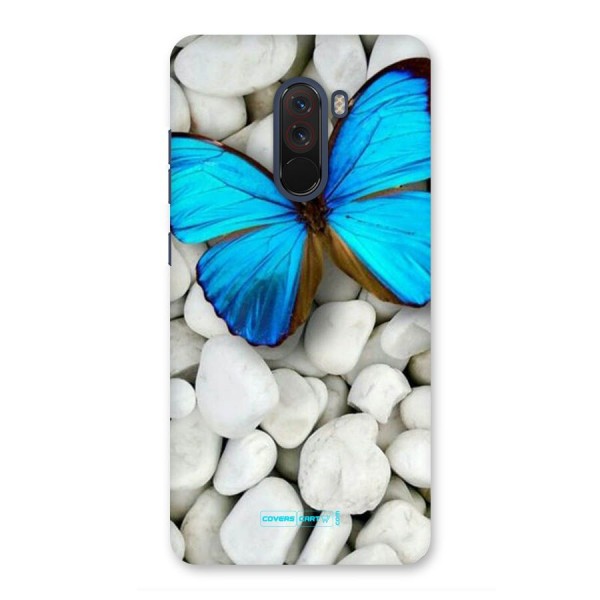 Blue Butterfly Back Case for Poco F1