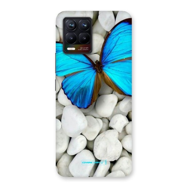 Blue Butterfly Back Case for Realme 8