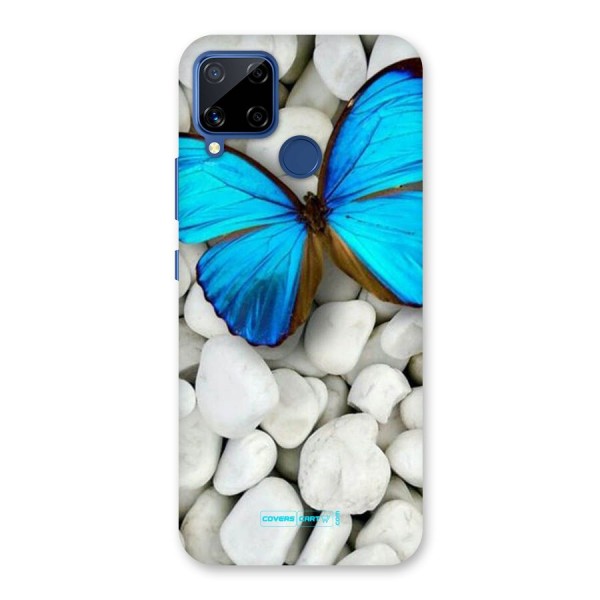 Blue Butterfly Back Case for Realme Narzo 30A