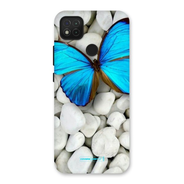 Blue Butterfly Back Case for Redmi 9C