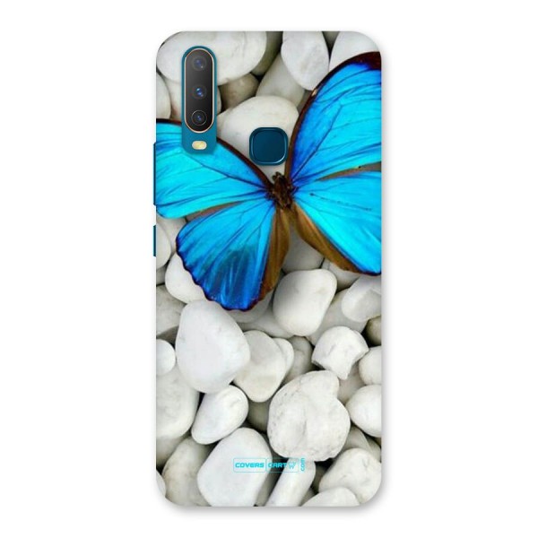 Blue Butterfly Back Case for Vivo Y15