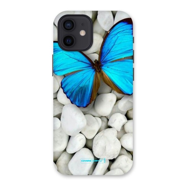 Blue Butterfly Back Case for iPhone 12