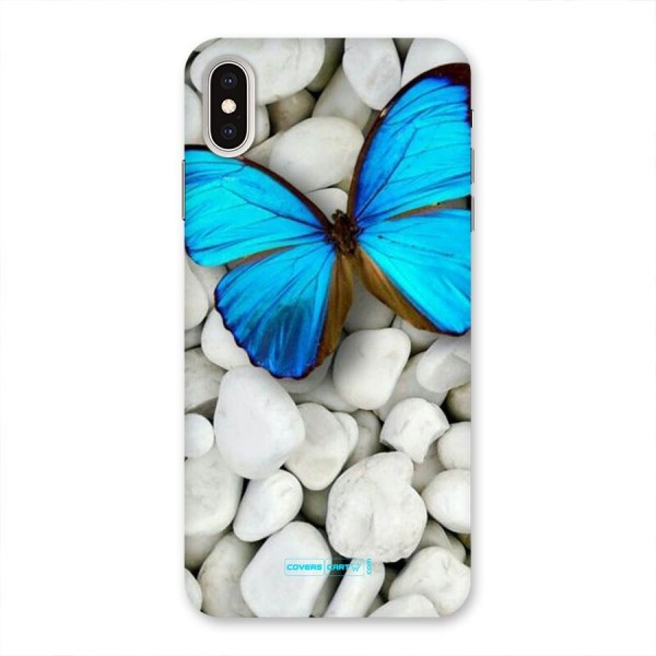 Blue Butterfly Back Case for iPhone XS Max